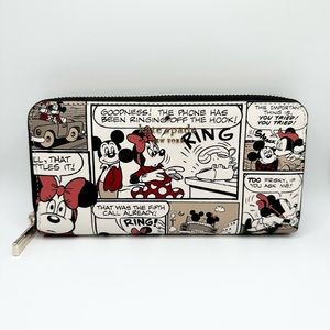Kate Spade x Disney Mickey and Minnie Mouse Large Continental Wallet